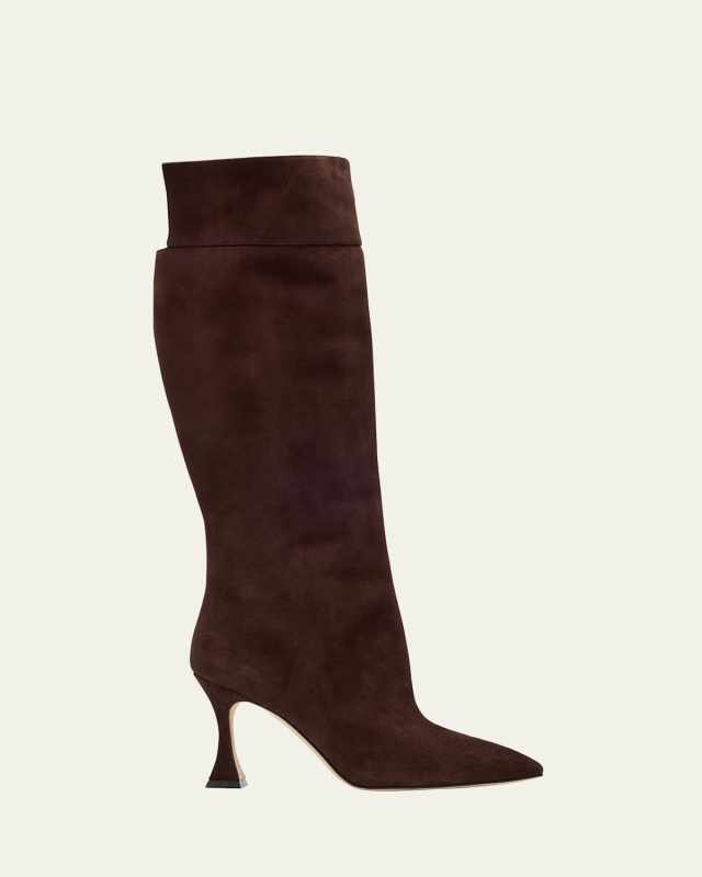 Miralonepla Suede Knee Boots